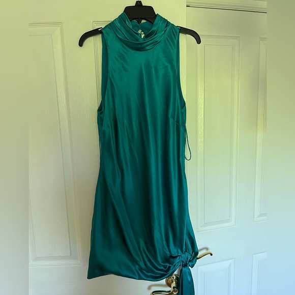 NWT Cinq a sept Denise dress - turquoise, size 12 - Picture 5 of 6